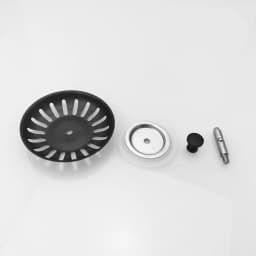 Kitchen Sink Strainer Plug Water Basin Sink Drain Filter Basket Draine Accessories 304 Stainless Steel Black