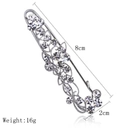 Inlaid Charming Refined Crystal Rhinestone Branch Brooches hijab pins for Man Women Suit Scarf Flower Brooch Pin Jewelry2019