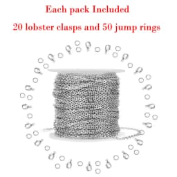 10Meter/Lot Stainless Steel 1.5/2mm Necklace Link Chain Handmade Crafts Accessories Bracelet DIY For Jewelry Making