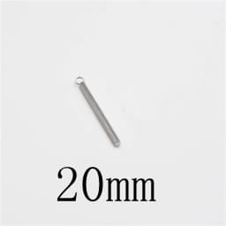 20pc/lot 20 30 40mm Stainless Steel Cylindrical Sticks bar Pendant  for Earrings Findings Necklace Pendant Charms Jewelry Making