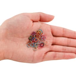 300pcs/lot 6 8 10 mm Metal Colorful Single Loops Open Jump Rings Split Rings Connectors For DIY Jewelry Making Findings Supplies
