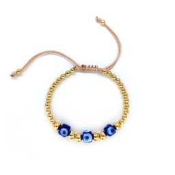 KKBEAD Multi-Color Turkish Evil Eye Bracelets for Women High Quality Gold Plated Beads Bracelets Accessories