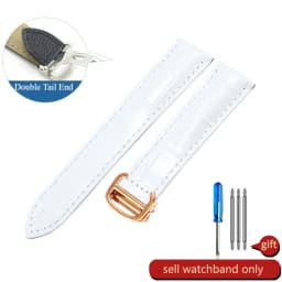 For Cartier 18 20 22 23mm Watchband Bamboo Knot Pattern Men Genuine Leather Santos Women Key Fold Buckle London Watch Strap