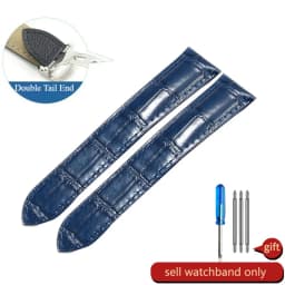 For Cartier 18 20 22 23mm Watchband Bamboo Knot Pattern Men Genuine Leather Santos Women Key Fold Buckle London Watch Strap