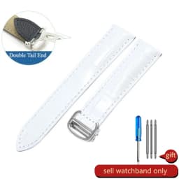 For Cartier 18 20 22 23mm Watchband Bamboo Knot Pattern Men Genuine Leather Santos Women Key Fold Buckle London Watch Strap