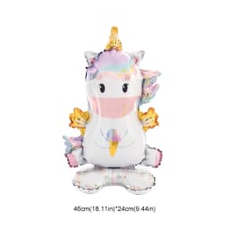 Large Standing Unicorn Foil Balloons for Kids Girls Unicorn Birthday Party Decoration Elephant Animal Balloon Baby Shower Favors