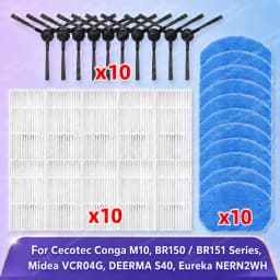 Fit For Teendow G20, iMartine BR151, DEERMA S40, XIEBro Life BR151, MAMNV BR150 BR151, Conga M10, Midea VCR04G Brush Filter Mop