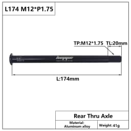 HEPPE Bike Thru Axle Front Fork Shaft Skewers 12x100/110 Rear Hub Thru Axle 12x142/148 M12xP1.0/1.25/1.5/1.75 Bike Quick Release