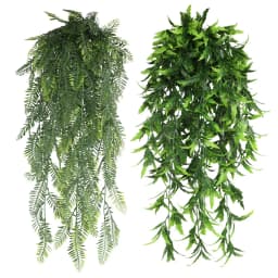 Persian Fern Leaves Vines Home Room Decor Hanging Artificial Plant Plastic Leaf Grass Wedding Party Wall Balcony Decoration