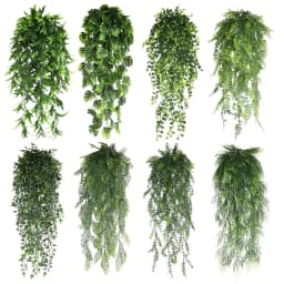 Persian Fern Leaves Vines Home Room Decor Hanging Artificial Plant Plastic Leaf Grass Wedding Party Wall Balcony Decoration