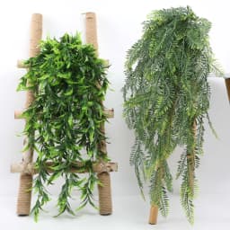Persian Fern Leaves Vines Home Room Decor Hanging Artificial Plant Plastic Leaf Grass Wedding Party Wall Balcony Decoration