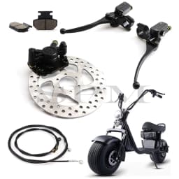Citycoco Electric Bicycle Electric Scooter Front and Rear Brake Assembly Brake Handle disc Brake Applicable For Harley China