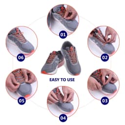 1 Pair No Tie Shoelaces For Sneakers Elastic Shoelace Metal Spring Lock Man And Woman Shoe Accessories Lazy Shoe Laces 100cm