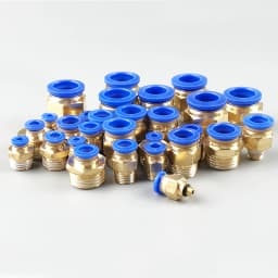 20/50PCS Pneumatic Air Connector Fitting PC 4mm 6mm 8mm 10mm 12mm Thread 1/8" 1/4" 3/8" 1/2" Hose Fittings Pipe Quick Connectors