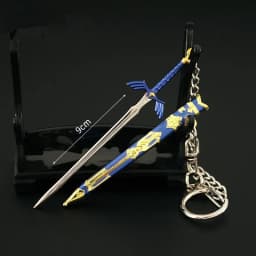 Game Zelda Link Master Sword Key chains Cosplay Alloy Openable Swords Pendant Props Keychain Accessoories Key Ring Xmas Gift
