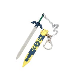 Game Zelda Link Master Sword Key chains Cosplay Alloy Openable Swords Pendant Props Keychain Accessoories Key Ring Xmas Gift