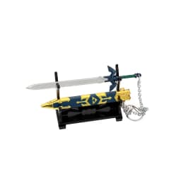Game Zelda Link Master Sword Key chains Cosplay Alloy Openable Swords Pendant Props Keychain Accessoories Key Ring Xmas Gift