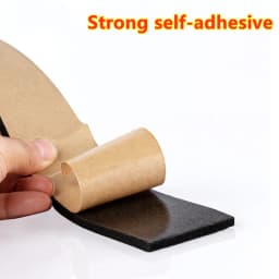 EPDM Self Adhesive Sponge Seal Strip Rubber Black Foam Strong Single-sided Adhesive Soundproof Anti-collision Seal Gasket