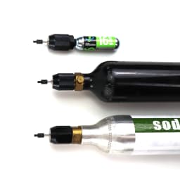 CO2 Refill Needle Charger Adapter Adaptor Fit Paintball Tank, 3/8-24UNF Cartridge, 88G CO2 Cartridge, Soda CO2 Cylinder