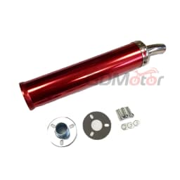 Free shipping universal metal 60x280mm long motorcycle racing exhaust pipe muffler silencer 2stoke muffler escape for 50cc-240cc