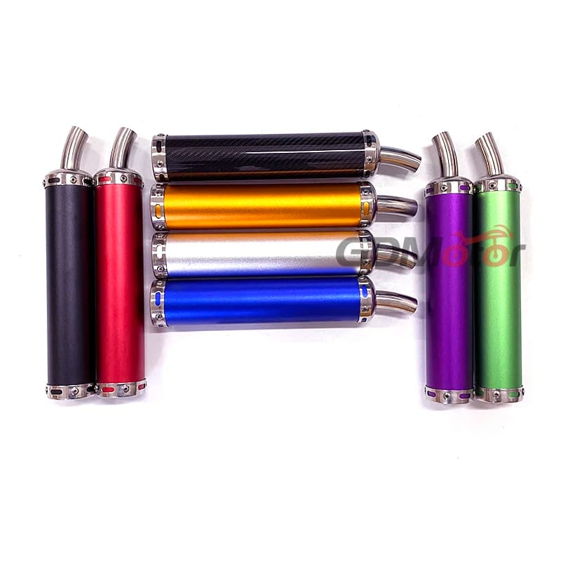 Free shipping universal metal 60x280mm long motorcycle racing exhaust pipe muffler silencer 2stoke muffler escape for 50cc-240cc