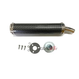 Free shipping universal metal 60x280mm long motorcycle racing exhaust pipe muffler silencer 2stoke muffler escape for 50cc-240cc
