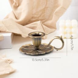 European Style Church Home Villa Handicrafts Cande Decorations Zinc Composite Candlestick Rack Home Decor Living Room Decor Part