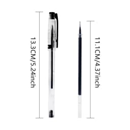 4 Pcs/set 0.28mm Ultra Fine Gel Pen Creative Large Capacity Black Ink Signature Pen Student Writing Supplies Stationery Gifts