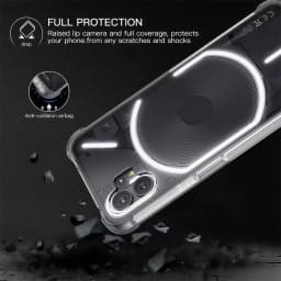Transparent Shockproof Silicone Clear Airbags Case For Nothing Phone 4a 3 3a Lite 2a Plus 1 CMF Phone 2 Pro 1 Phone Back Cover