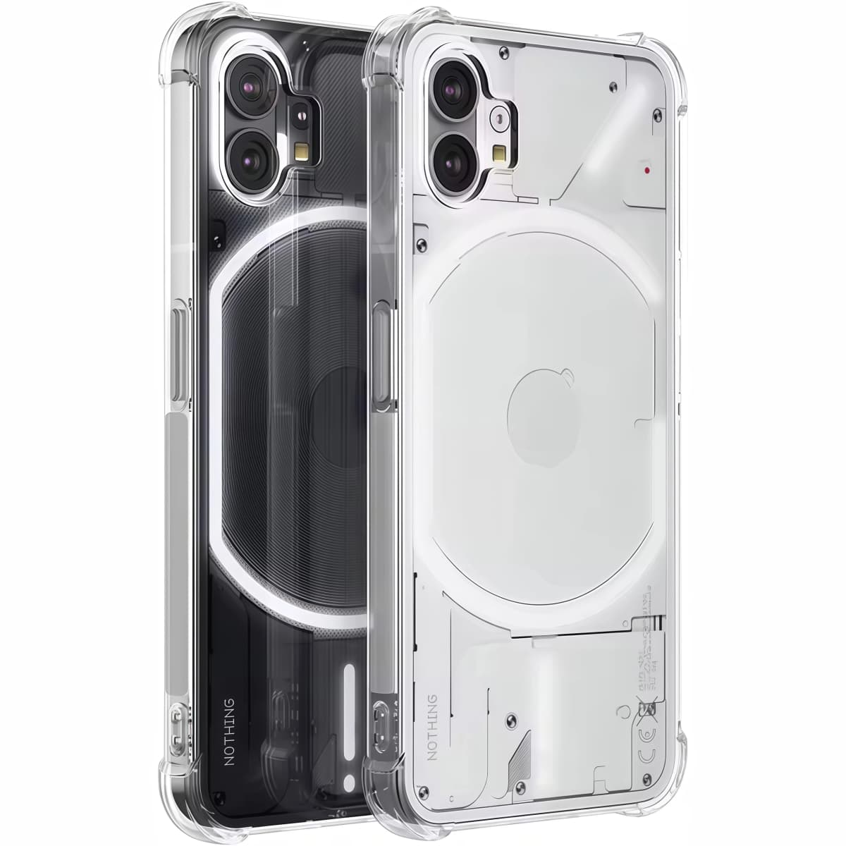 Transparent Shockproof Silicone Clear Airbags Case For Nothing Phone 4a 3 3a Lite 2a Plus 1 CMF Phone 2 Pro 1 Phone Back Cover