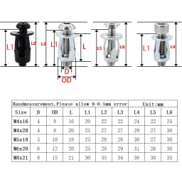 20/30/50Pcs Petal Shape Rivet Nut Screw Bolt Kit Expansion Metal Rivetnut Panel License Plate Clamp Lock Jack Nuts M4 M5 M6 M8