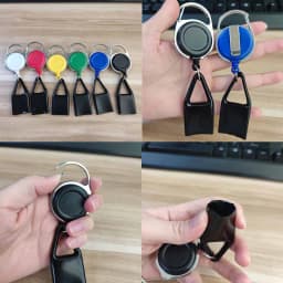 10Pcs Lighter Holder Customized With Retractable Keychain Silicone Lighter Protective Cover Smoke Smoking Accessories