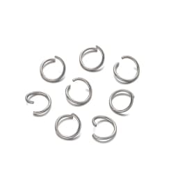 100pcs Rose Gold Stainless Steel Open Jump Ring Connectors For DIY Keychains Earring Jewelry Craft Making Supplies Accessories