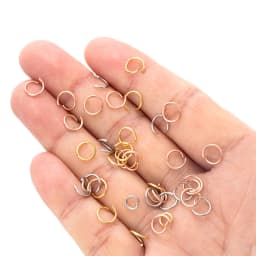 100pcs Rose Gold Stainless Steel Open Jump Ring Connectors For DIY Keychains Earring Jewelry Craft Making Supplies Accessories