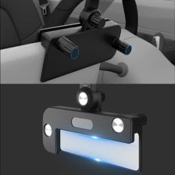 Car Screen Phone Stand Base for Tesla Model 3/Y/X/S 17mm Ball Head Base for Energy Vehicle Display Screen Phone Holder Mount