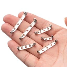 10/20pcs Stainless Steel Brooch Pin Backs Safety Clasp Lock For DIY Name Badge Jewelry Craft Making Supply Handicraft Accessory