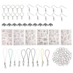 Heat Shrink Plastic Sheets Set Shrinky Art Film Paper Heat for DIY Keychain Ornaments Creative Craft Embellishment Scrapbooking