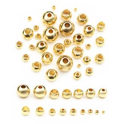 2-8mm Stainless Steel Gold Color Spacer Beads Charm Loose Bead DIY Bracelets Necklace DIY Jewelry Making Findings Charms