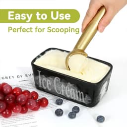 Professional Ice Cream Scoop Heavy Duty Stainless Steel Ice Cream Scooper Nonstick Ice-Cream Spade Dishwasher Safe