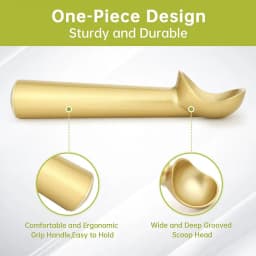 Professional Ice Cream Scoop Heavy Duty Stainless Steel Ice Cream Scooper Nonstick Ice-Cream Spade Dishwasher Safe