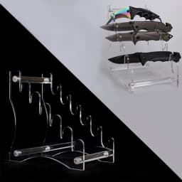 Acrylic Transparent Knife Holder Countertop Cutlery Storage Knives Display Stand Drop Shipping