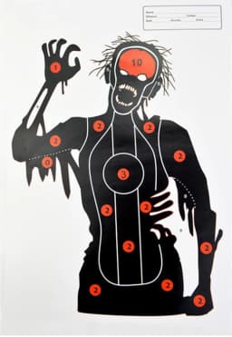 1pcs Shooting Target Paper 45x32cm Shooting Range Paper Silhouette Targets - for Guns, Rifles, Pistol, BB Guns, Air Gun