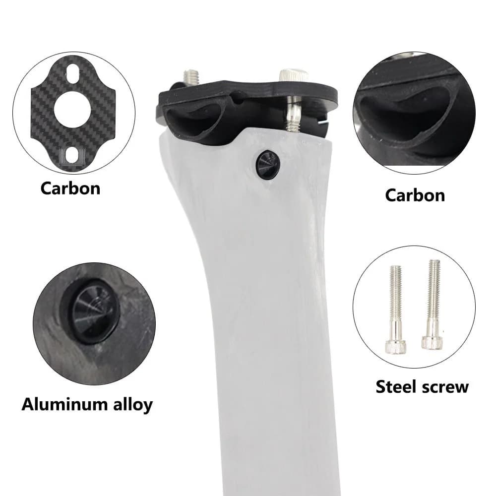 Carbon Fiber Bicycle Seat Post Top Cap with Screw For F12 Seatpost Carbon Top Cover Stem Cover