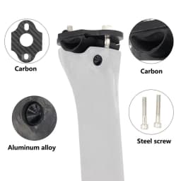 Carbon Fiber Bicycle Seat Post Top Cap with Screw For F12 Seatpost Carbon Top Cover Stem Cover