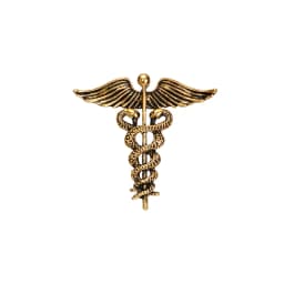 Crystal Caduceus Pins Badge Brooches Lapel Pin Medicine Symbol Jewelry Gifts For Nurse Doctor Medical Students Brooch Pins 1Pc