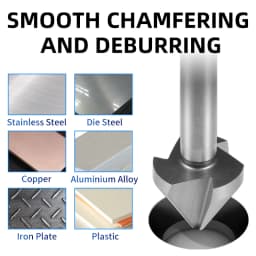 90 Degree 3 Flute HSS Countersink Drill Bit Chamfering Deburring Cutter 4.5-60mm Woodworking & Metalworking Tools