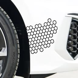 Motorcycle Sticker Honeycomb Waterproof Stickers Helmet Decals Car Stickers Bumper Creative Decoration Sticker Car Accessories