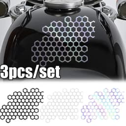 Motorcycle Sticker Honeycomb Waterproof Stickers Helmet Decals Car Stickers Bumper Creative Decoration Sticker Car Accessories