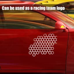 Motorcycle Sticker Honeycomb Waterproof Stickers Helmet Decals Car Stickers Bumper Creative Decoration Sticker Car Accessories