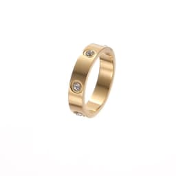 Luxury High Quality Zircon Titanium Steel Ring Korean Fashion Women's Stainless Steel Electroplated Ring Jewelry Party Gift